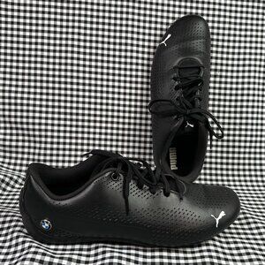 BMW Motorsport x Puma Drift Cat 5 Ultra 2 Black Leather Slim Driving Sneaker 9.5